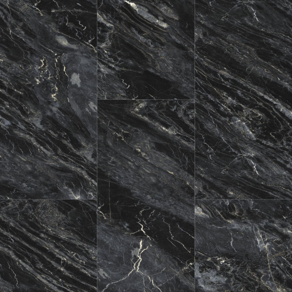 Кварцвиниловая плитка Fargo Камень клеевой (Stone LVT) 1804-3 Гранит Черный